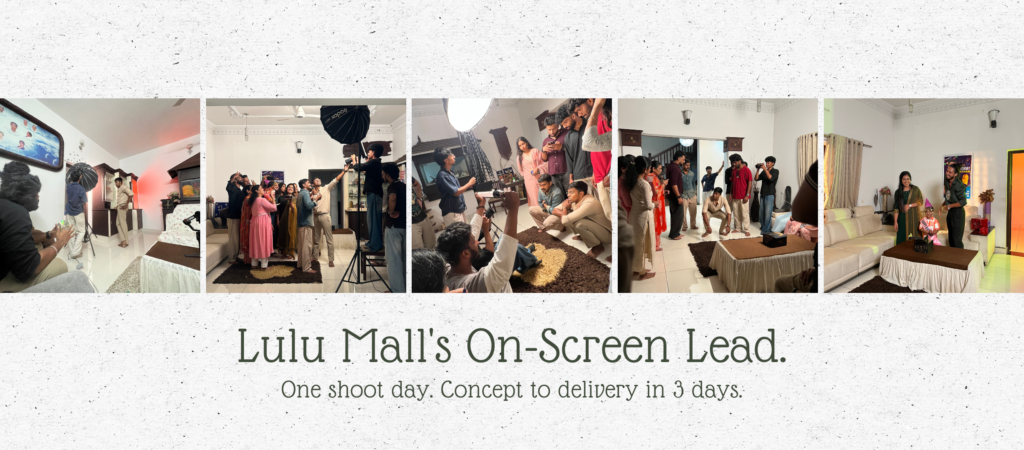 Sathya Narayanan performance consultant at Lulu Mall concept reel - from idea to execution in 3 days.